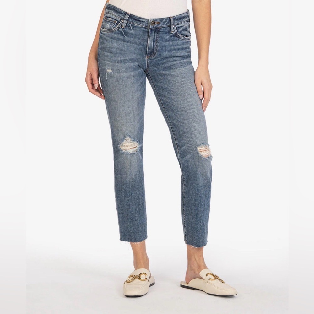 JOES JEANS Women’s Distressed Curvy Skinny Crop Jeans Size 24